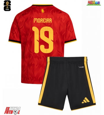 Bélgica Diego Moreira #19 Primera Equipación Niños Mundial 2026 Manga Corta (+ Pantalones cortos)